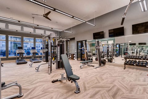 Large Fitness Studio - Open 24/7 at Touchstone Modern Apartment Homes, Broomfield, CO, 80021